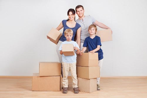 Removal van serving homes and flats in Borough