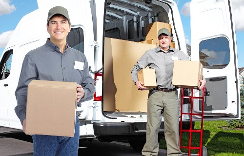 Local moving van helping with a flat or office move in Borough