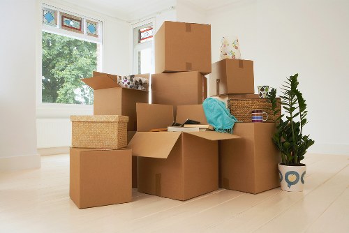 Local packing team working in a Borough home with careful item handling