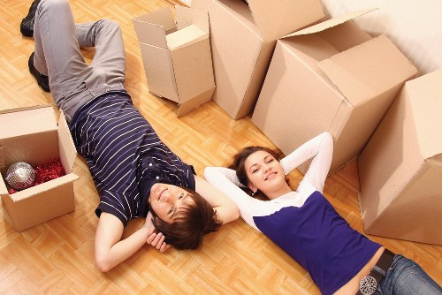 Loading a moving van for house removals in Borough